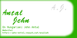 antal jehn business card